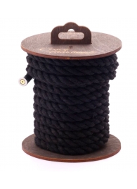 Черная хлопковая веревка для бондажа на катушке - 5 м. - Crazy Handmade - купить с доставкой в Раменском