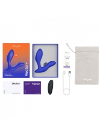 Синий анальный вибратор We-Vibe Vector+ - We-vibe - в Раменском купить с доставкой