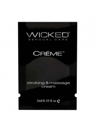 Крем для массажа и мастурбации Wicked Stroking and Massage Creme - 3 мл. - Wicked - купить с доставкой в Раменском