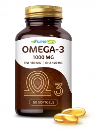 Пищевая добавка SuperCaps OMEGA-3 - 50 капсул (1000 мг) - SuperCaps - купить с доставкой в Раменском