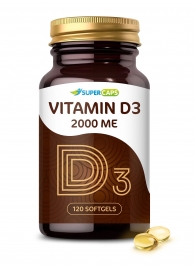 Пищевая добавка SuperCaps VITAMIN D3 2000 ME - 120 капсул - SuperCaps - купить с доставкой в Раменском