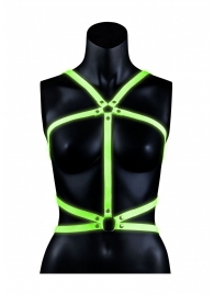 Портупея Body Harness с неоновым эффектом - размер L-XL - Shots Media BV - купить с доставкой в Раменском