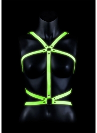 Портупея Body Harness с неоновым эффектом - размер L-XL - Shots Media BV - купить с доставкой в Раменском