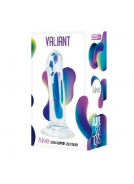 Прозрачный фаллоимитатор на присоске Valiant Jelly Dildo - 18 см. - Adrien Lastic