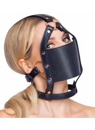 Черный намордник с кляпом-шаром Head Harness With A Gag - Orion - купить с доставкой в Раменском