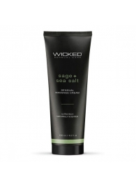 Массажный легкий крем WICKED Sage plus Sea Salt - 120 мл. - Wicked - купить с доставкой в Раменском