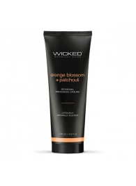 Массажный легкий крем WICKED Orange Blossom plus Patchouli - 120 мл. - Wicked - купить с доставкой в Раменском