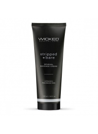 Массажный легкий крем WICKED Stripped plus Bare - 120 мл. - Wicked - купить с доставкой в Раменском