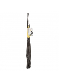 Черная плеть с желтой рукоятью Boundless Flogger - 69,25 см. - California Exotic Novelties - купить с доставкой в Раменском