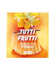 Пробник гель-смазки Tutti-frutti со вкусом ванильного пудинга - 4 гр. - Биоритм - купить с доставкой в Раменском