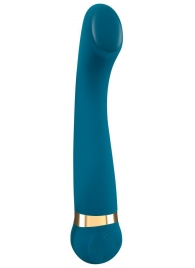 Бирюзовый вибромассажер с температурными режимами Hot n Cold Vibrator - 21,6 см. - Orion