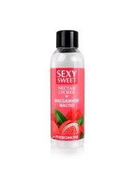 Массажное масло Sexy Sweet Nectar Lychee с феромонами и ароматом личи - 75 мл. - Биоритм - купить с доставкой в Раменском