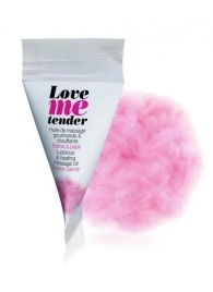 Съедобное согревающее массажное масло Love Me Tender Cotton Candy с ароматом сладкой ваты - 10 мл. - Love to Love - купить с доставкой в Раменском