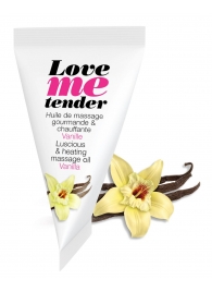 Съедобное согревающее массажное масло Love Me Tender Vanilla с ароматом ванили - 10 мл. - Love to Love - купить с доставкой в Раменском
