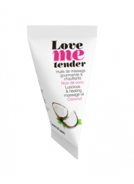 Съедобное согревающее массажное масло Love Me Tender Cocos с ароматом кокоса - 10 мл. - Love to Love - купить с доставкой в Раменском