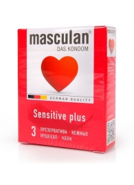 Презервативы Masculan Sensitive plus - 3 шт. - Masculan - купить с доставкой в Раменском