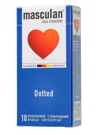 Презервативы с пупырышками Masculan Dotted - 10 шт. - Masculan - купить с доставкой в Раменском