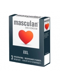 Презервативы увеличенного размера Masculan XXL - 3 шт. - Masculan - купить с доставкой в Раменском