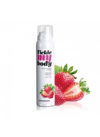 Массажная хрустящая пенка Tickle My Body Strawberry с ароматом клубники - 150 мл. - Love to Love - купить с доставкой в Раменском