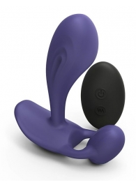 Темно-синий вибромассажер Witty P G Vibrator with Remote Control - Love to Love - в Раменском купить с доставкой