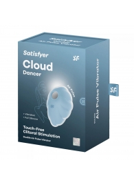 Голубой вакуум-волновой клиторальный вибростимулятор Cloud Dancer - Satisfyer