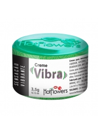 Возбуждающий крем Vibra с эффектом вибрации - 3,5 гр. - HotFlowers - купить с доставкой в Раменском