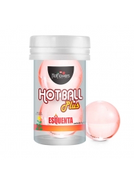 Лубрикант на масляной основе Hot Ball Plus с разогревающим эффектом (2 шарика по 3 гр.) - HotFlowers - купить с доставкой в Раменском