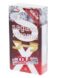 Ароматизированные презервативы Sagami Xtreme COLA - 10 шт. - Sagami - купить с доставкой в Раменском