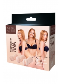 Набор из 3 мастурбаторов The Girl Next Door Tina - Dream Toys - в Раменском купить с доставкой