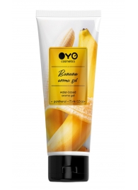 Лубрикант на водной основе OYO Aroma Gel Banana с ароматом банана - 75 мл. - OYO - купить с доставкой в Раменском