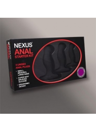 Набор из 3 массажеров простаты чёрного цвета NEXUS ANAL STARTER KIT - Nexus Range - в Раменском купить с доставкой