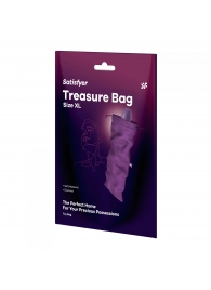 Фиолетовый мешочек для хранения игрушек Treasure Bag XL - Satisfyer - купить с доставкой в Раменском