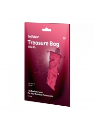 Розовый мешочек для хранения игрушек Treasure Bag XL - Satisfyer - купить с доставкой в Раменском