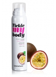 Массажная хрустящая пенка Tickle my body с ароматом маракуйи - 150 мл. - Love to Love - купить с доставкой в Раменском