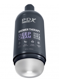 Мастурбатор в бутылке Shower Therapy Deep Cream - Pipedream - в Раменском купить с доставкой