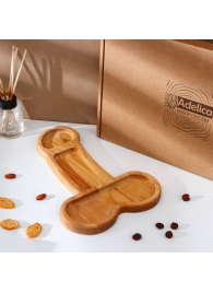 Деревянное блюдо для подачи в форме члена (32,5 х 20 х 1,7 см) - Сима-Ленд - купить с доставкой в Раменском