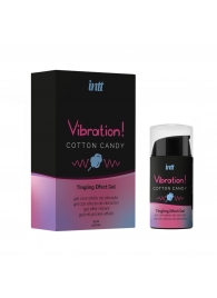 Жидкий вибратор Vibration Cotton Candy с ароматом сахарной ваты - 15 мл. - INTT - купить с доставкой в Раменском