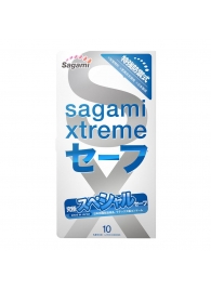 Презервативы Sagami Xtreme Ultrasafe с двойным количеством смазки - 10 шт. - Sagami - купить с доставкой в Раменском