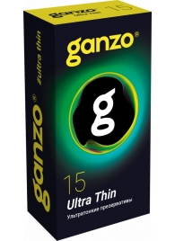 Прозрачные ультратонкие презервативы Ganzo Ultra thin - 15 шт. - Ganzo - купить с доставкой в Раменском