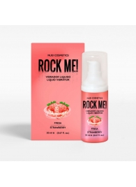 Жидкий вибратор Nuei Rock Me! с ароматом клубники - 20 мл. - Nuei cosmetics - купить с доставкой в Раменском