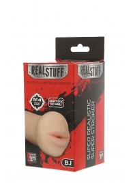 Нежный мастурбатор-ротик REALSTUFF 5INCH MASTURBATOR BJ - Dream Toys - в Раменском купить с доставкой