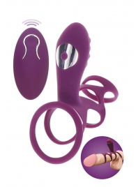 Фиолетовая эрекционная вибронасадка Halo Halo C-Ring Sleeve - Toy Joy - в Раменском купить с доставкой