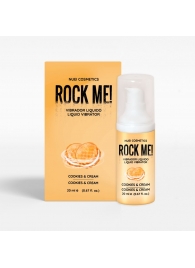 Жидкий вибратор Nuei Rock Me! с ароматом печенья и сливок - 20 мл. - Nuei cosmetics - купить с доставкой в Раменском