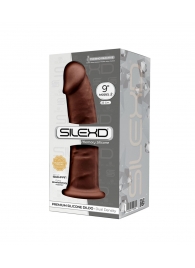 Коричневый фаллоимитатор SILEXD Model 2 - 23 см. - Adrien Lastic