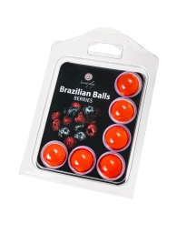 Набор из 6 шариков с массажным маслом Brazilian Balls с ароматом ягод - Secret Play - купить с доставкой в Раменском