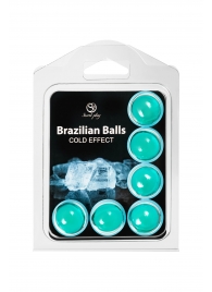 Набор из 6 шариков с массажным маслом Brazilian Balls с охлаждающим эффектом - Secret Play - купить с доставкой в Раменском