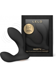 Черный вибростимулятор простаты Hugo 2 - Lelo - в Раменском купить с доставкой