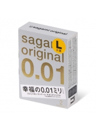 Презервативы Sagami Original 0.01 L-size увеличенного размера - 2 шт. - Sagami - купить с доставкой в Раменском