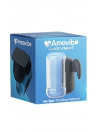 Инновационный робот-мастурбатор Black Knight с функцией пенетрации - Amovibe - в Раменском купить с доставкой