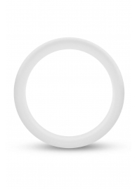 Белое люминесцентное эрекционное кольцо Silicone Glo Cock Ring - Blush Novelties - в Раменском купить с доставкой
